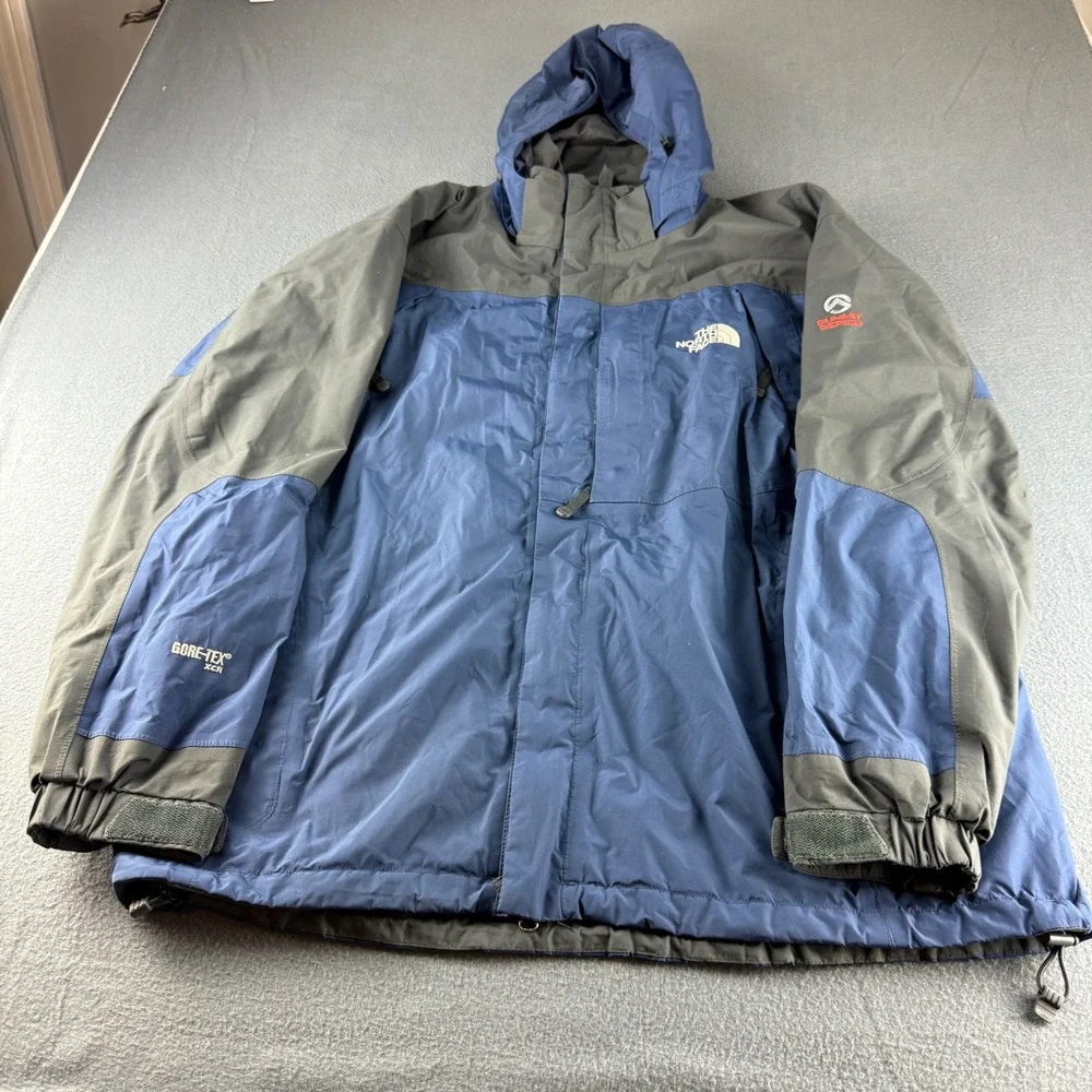 The North Face Jacket Men's XL Blue Gore-Tex Summit Series Hooded Hiking Skiing